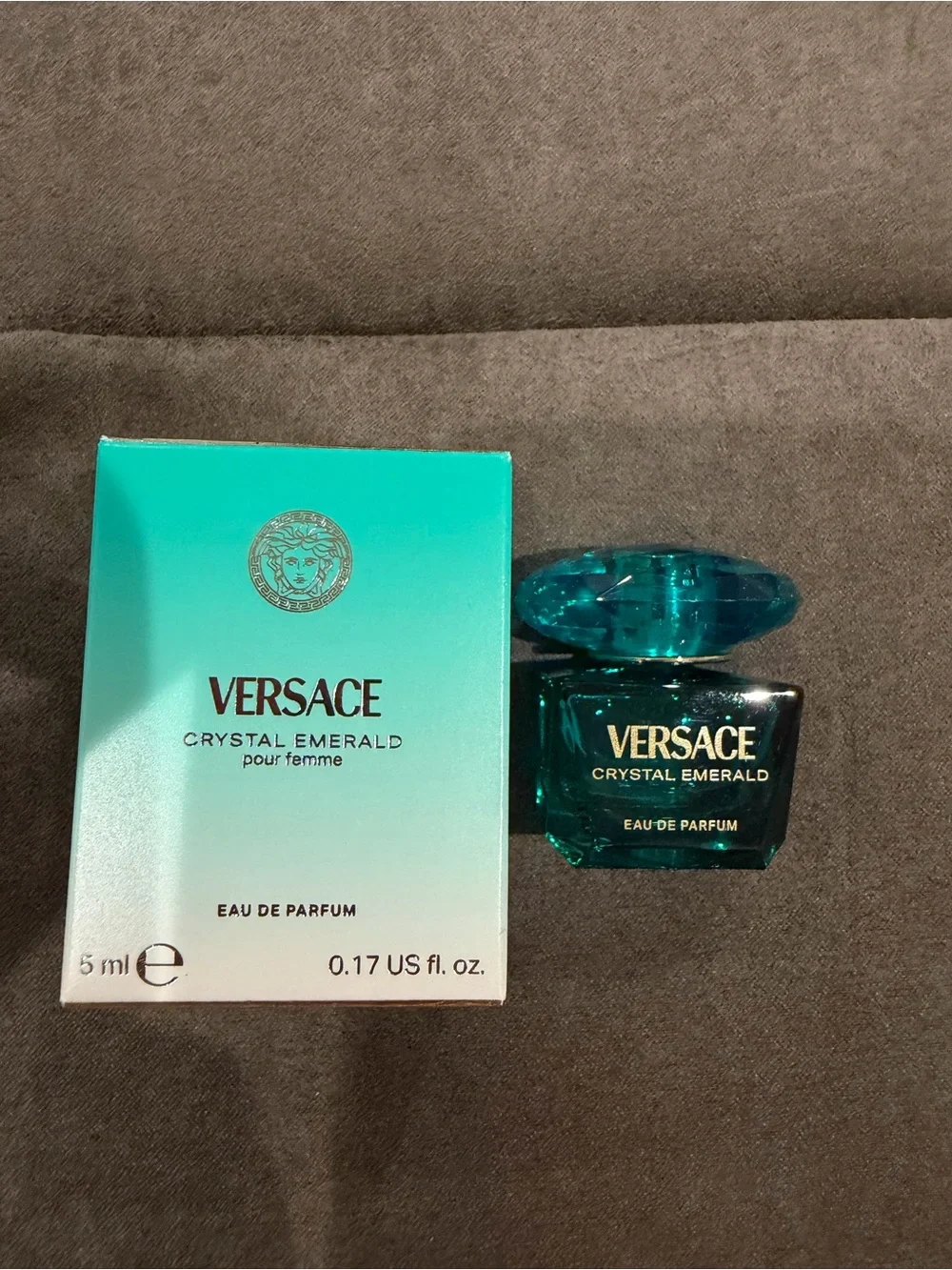 New Versace Crystal Emerald EDT - Emerald Green Mini Bottle 5